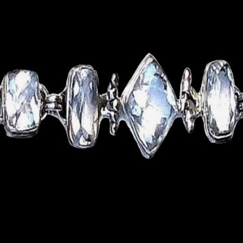 Bijoux indiens - Bracelet Quartz - Bracelet indien en argent