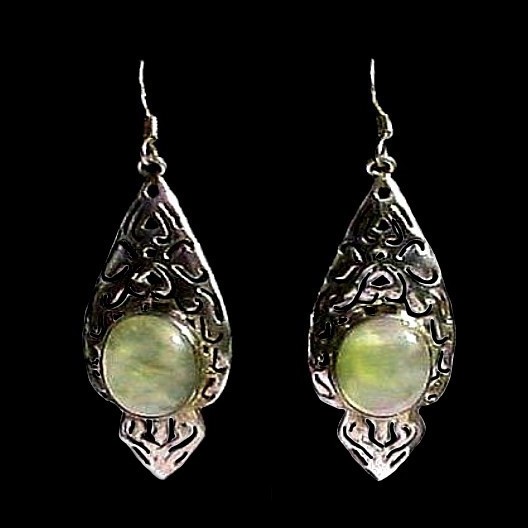 Quartz - Boucles d'Oreilles argent - Bijoux Inde