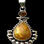 Pendentif argent Quartz Rutile - Pendentif indien - Bijoux Inde
