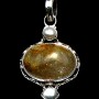 Pendentif argent Quartz Rutile - Pendentif indien - Bijoux Inde