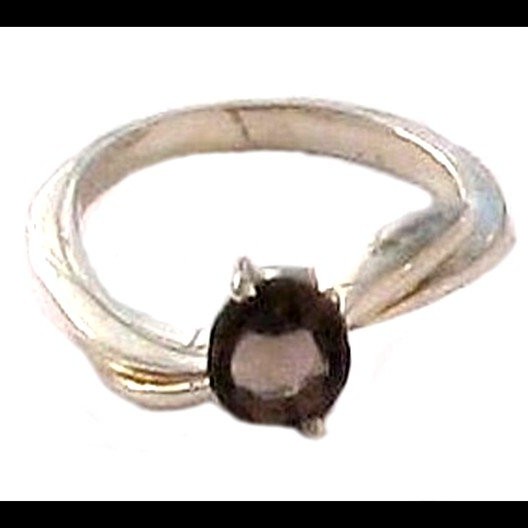 Bijoux Quartz Fumé - Bague indienne - Bijoux indiens