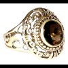 Bijoux Quartz Fumé - Bague indienne - Bijoux indiens