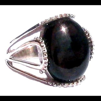 Bijoux Quartz Fumé - Bague indienne - Bijoux indiens