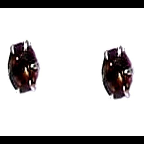 Bijoux Quartz Fumé - Boucles d'Oreilles indiennes - Bijoux Inde