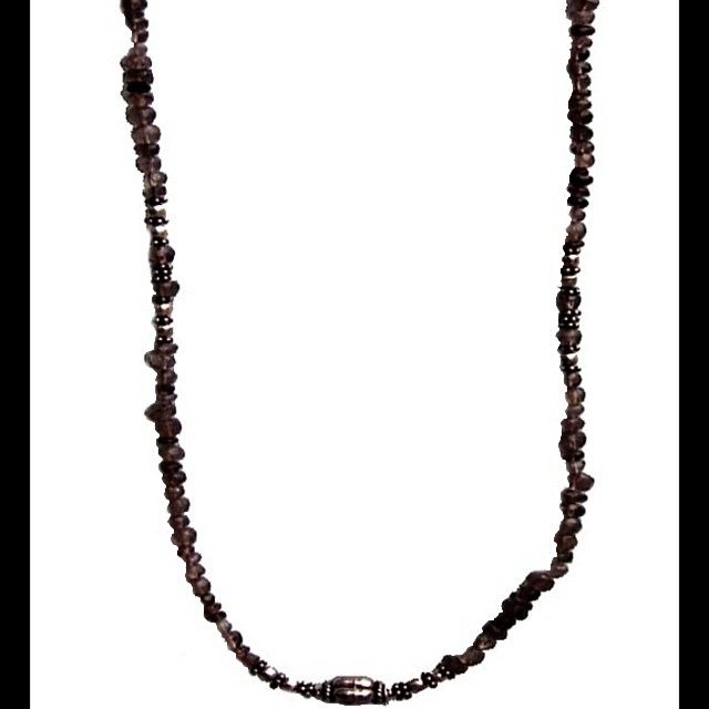 Bijoux indiens - Création Collier Quartz Fumé