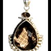 Bijoux Quartz Fumé - Pendentif indien - Bijoux indiens