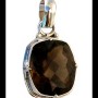 Bijoux Quartz Fumé - Pendentif indien - Bijoux indiens
