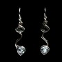 Boucles d'Oreilles indiennes argent Topaze - Bijoux indiens