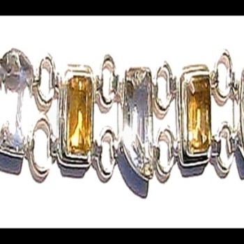 Bijoux indiens argent - Bracelet indien avec pierres