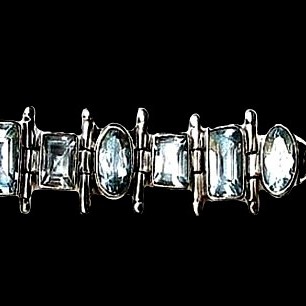 Bracelet indien argent Topaze - Bijoux indiens