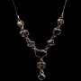 Bijoux indiens - Collier Citrine, Quartz Fumé et Améthyste