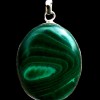 Bijoux indiens argent - Pendentif indien Malachite