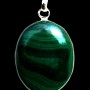 Bijoux indiens argent - Pendentif indien Malachite