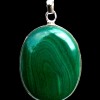 Bijoux indiens argent - Pendentif indien Malachite