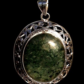 Bijoux indiens argent - Pendentif indien Agate