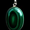 Bijoux indiens argent - Pendentif indien Malachite