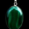 Bijoux indiens argent - Pendentif indien Malachite