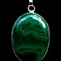 Bijoux indiens argent - Pendentif indien Malachite