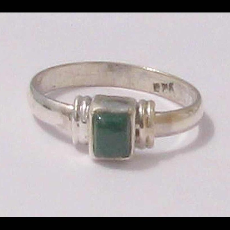 Bijoux indiens - Bague indienne Malachite
