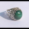 Bijoux indiens - Bague indienne Malachite