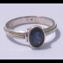 Bijoux indiens - Bague indienne Saphir d'eau (Iolite)