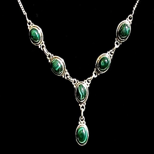 Bijoux indiens - Collier Malachite