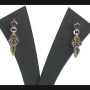 Boucles d'Oreilles indiennes Améthyste,Grenat,Citrine,Péridot