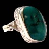 Turquoise - Bague indienne argent Turquoise - Bijoux Inde