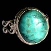 Turquoise - Bague indienne argent Turquoise - Bijoux Inde