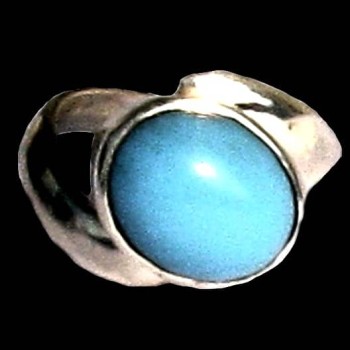 Turquoise - Bague indienne argent Turquoise - Bijoux Inde