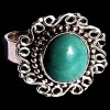 Turquoise - Bague indienne argent Turquoise - Bijoux Inde