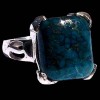 Turquoise - Bague indienne argent Turquoise - Bijoux Inde