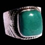 Turquoise - Bague indienne argent Turquoise - Bijoux Inde