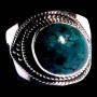 Turquoise - Bague indienne argent Turquoise - Bijoux Inde