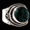 Turquoise - Bague indienne argent Turquoise - Bijoux Inde