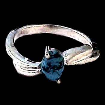 Turquoise - Bague indienne argent Turquoise - Bijoux Inde