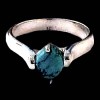 Turquoise - Bague indienne argent Turquoise - Bijoux Inde