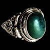 Turquoise - Bague indienne argent Turquoise - Bijoux Inde