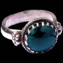 Turquoise - Bague indienne argent Turquoise - Bijoux Inde