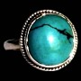 Turquoise - Bague indienne argent Turquoise - Bijoux Inde