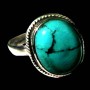 Bijoux Inde Turquoise - Bague argent Turquoise 