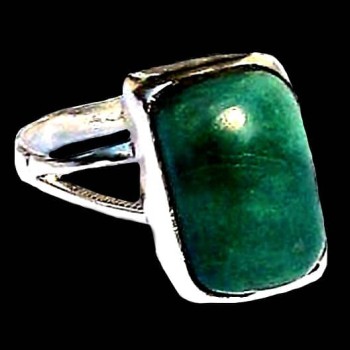 Turquoise - Bague indienne argent Turquoise - Bijoux Inde