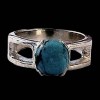 Turquoise - Bague indienne argent Turquoise - Bijoux Inde