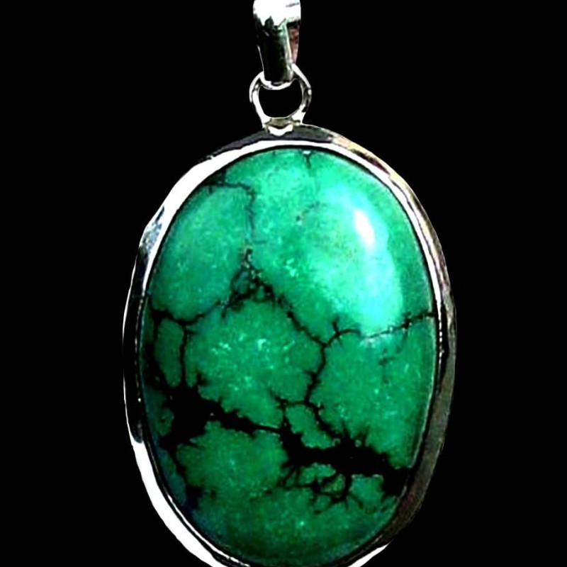 Turquoise - Pendentif indien Turquoise - Bijoux Inde