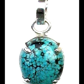 Turquoise - Pendentif indien Turquoise - Bijoux Inde