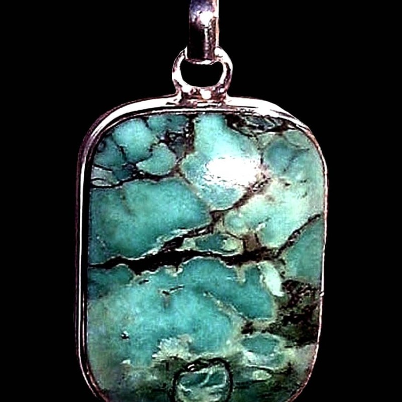 Turquoise - Pendentif indien Turquoise - Bijoux Inde