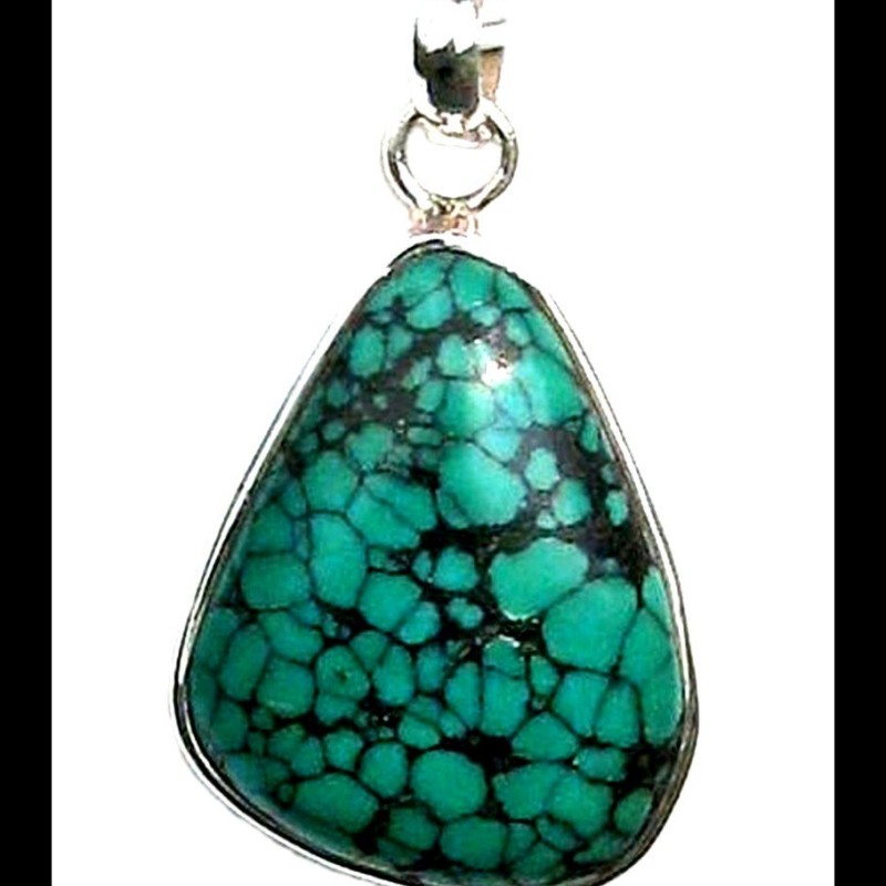 Turquoise - Pendentif indien Turquoise - Bijoux Inde