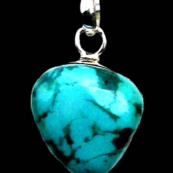 Turquoise - Pendentif indien Turquoise - Bijoux Inde