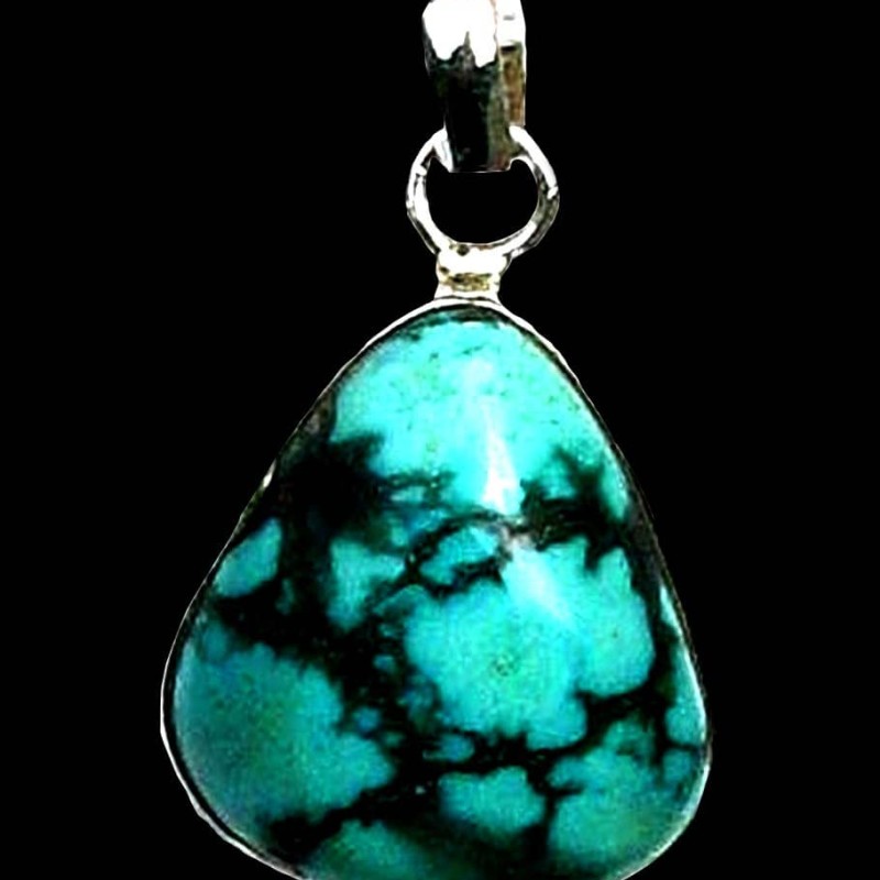 Turquoise - Pendentif indien Turquoise - Bijoux Inde