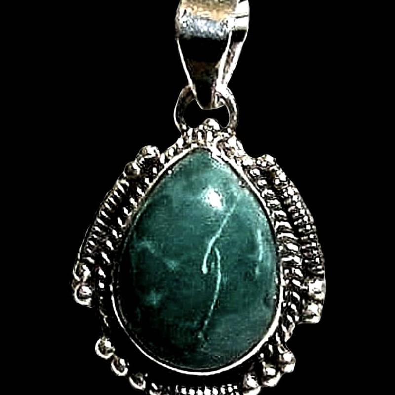 Turquoise - Pendentif indien Turquoise - Bijoux Inde